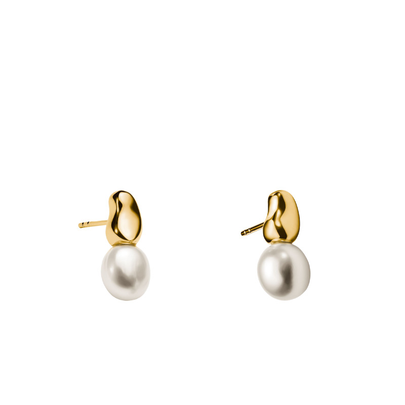 Boucles d'Oreilles Natural Beauty en Plaqué Or Jaune & Perles d'Eau Douce - H2320-430-14 - Thomas Sabo