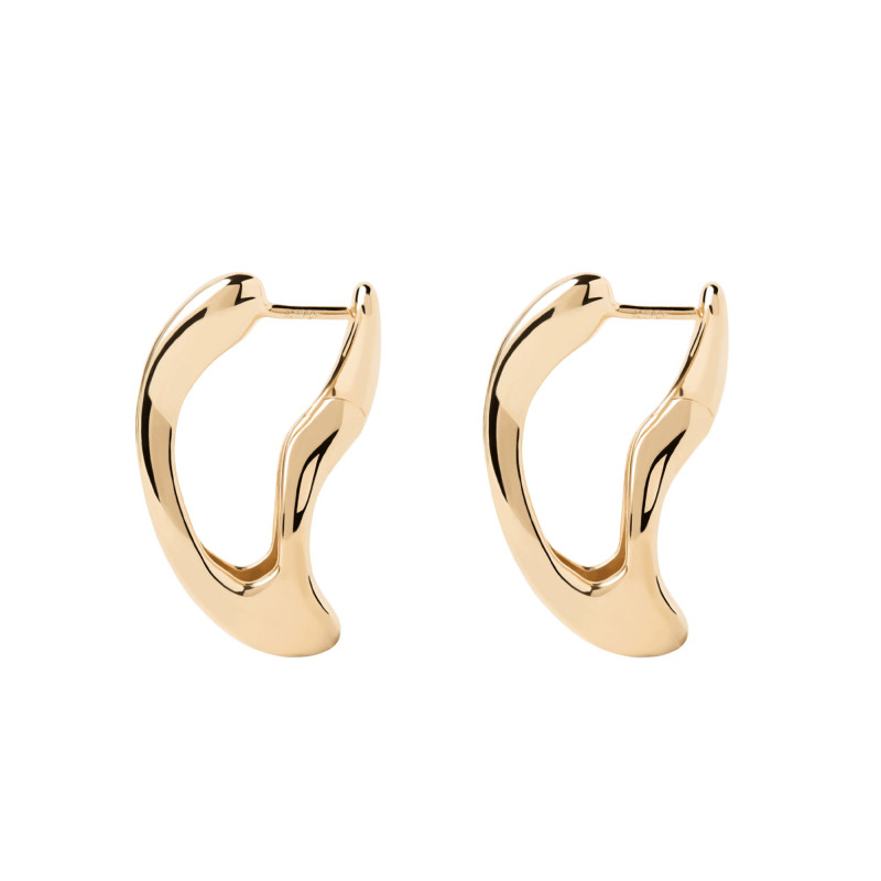 PROMO Boucles d'Oreilles Créoles Sense en Argent Doré - AR01-D62 - Pdpaola OCARAT.COM BIJOUTERIE N°1
