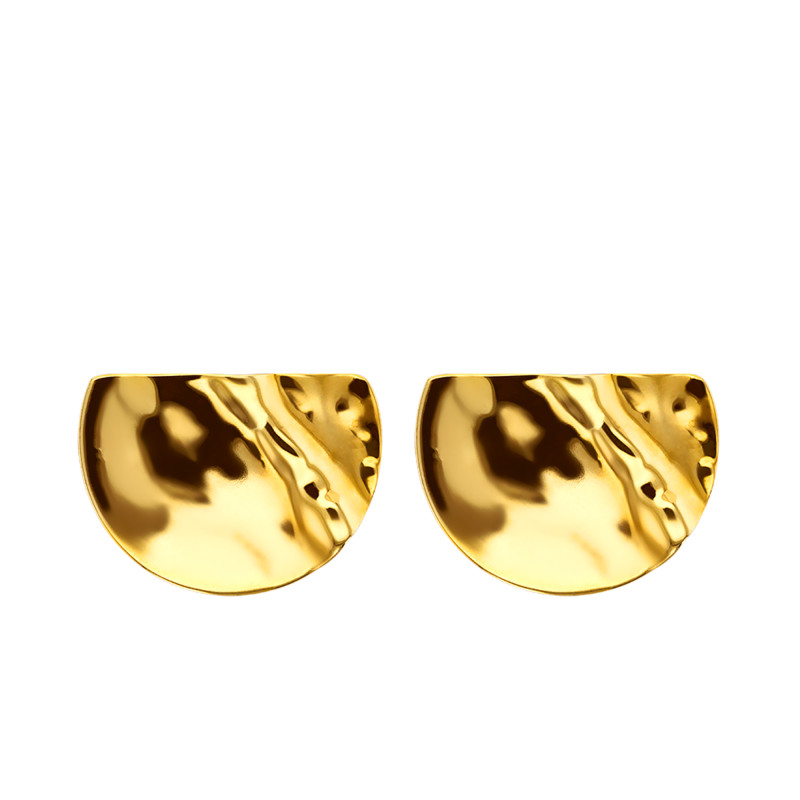 Boucles d'Oreilles Demi-Rond en Or Jaune 375 - Maison Ballet by Scarlett