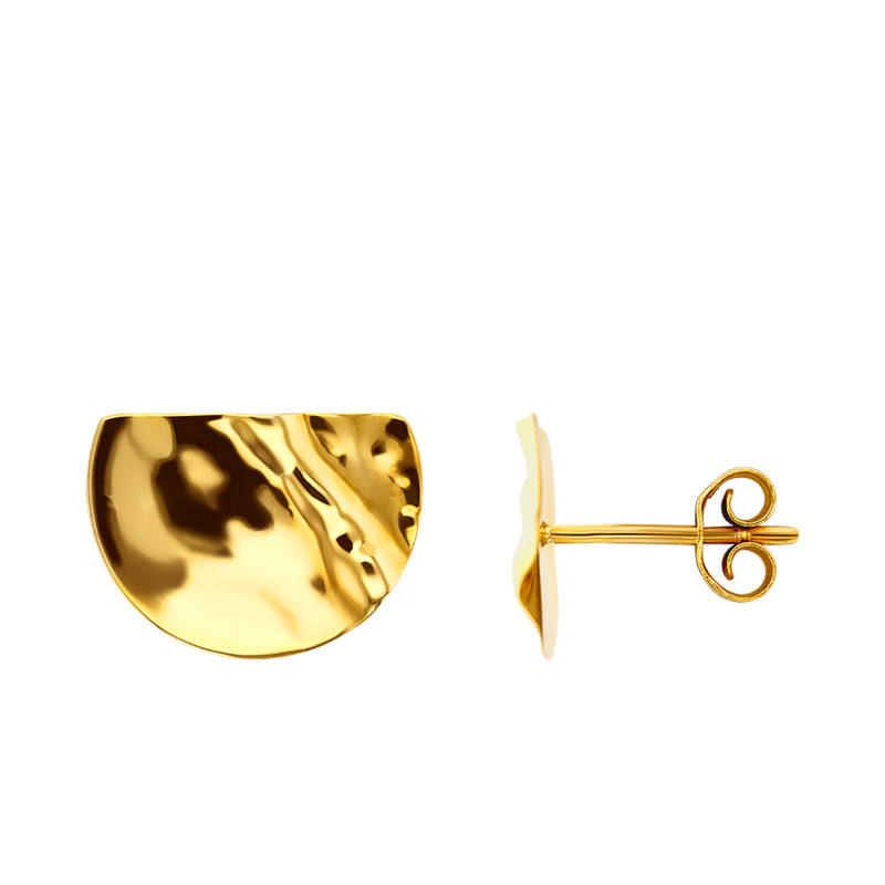 Boucles d'Oreilles Demi-Rond en Or Jaune 375 - Maison Ballet by Scarlett