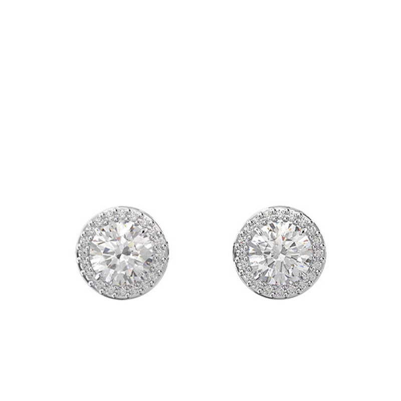 Boucles d'Oreilles Constella Rondes Blanches - 5636269 - Swarovski