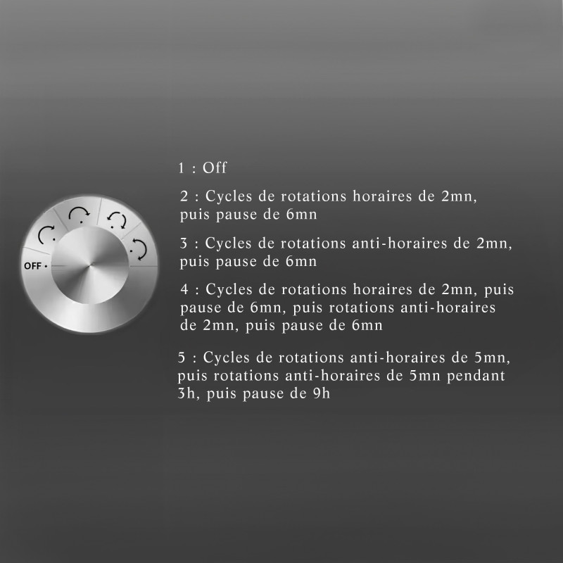 Remontoir pour montre automatique noir - Ocarat