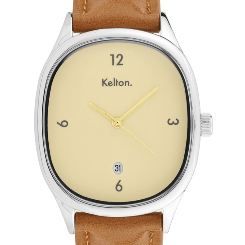 PROMO Montre Grande Colorama Crème Marron 9124912 - Kelton OCARAT.COM BIJOUTERIE N°1