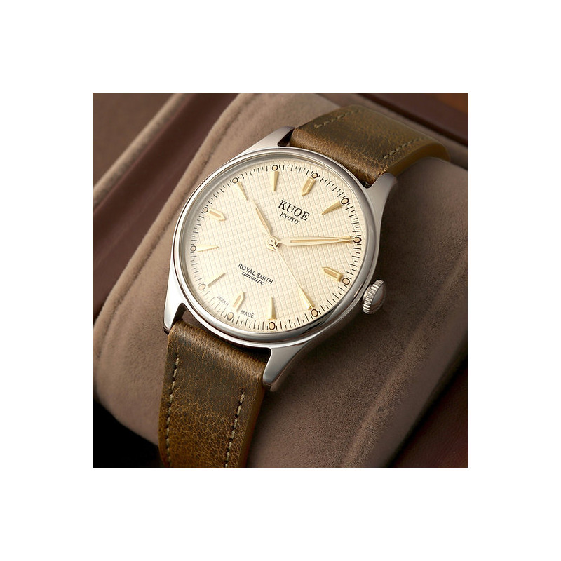 Montre Royal Smith 90-006 Silver Case Ivory Dial - Kuoe Kyoto