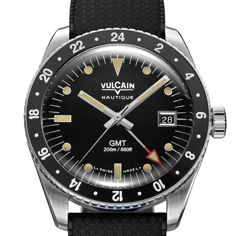 Montre Skindiver Nautical GMT Black Luminova beige - Vulcain