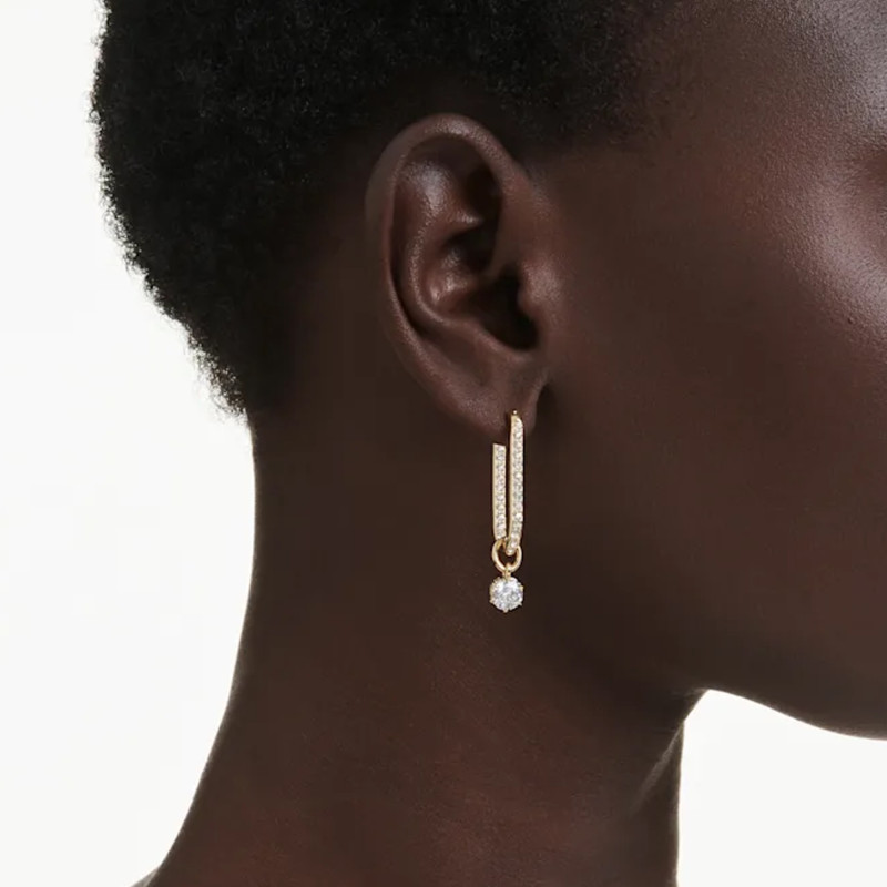 PROMO Boucles d'Oreilles Constella en Métal Doré & Cristaux Blancs - 5728587 - Swarovski OCARAT.COM BIJOUTERIE N°1