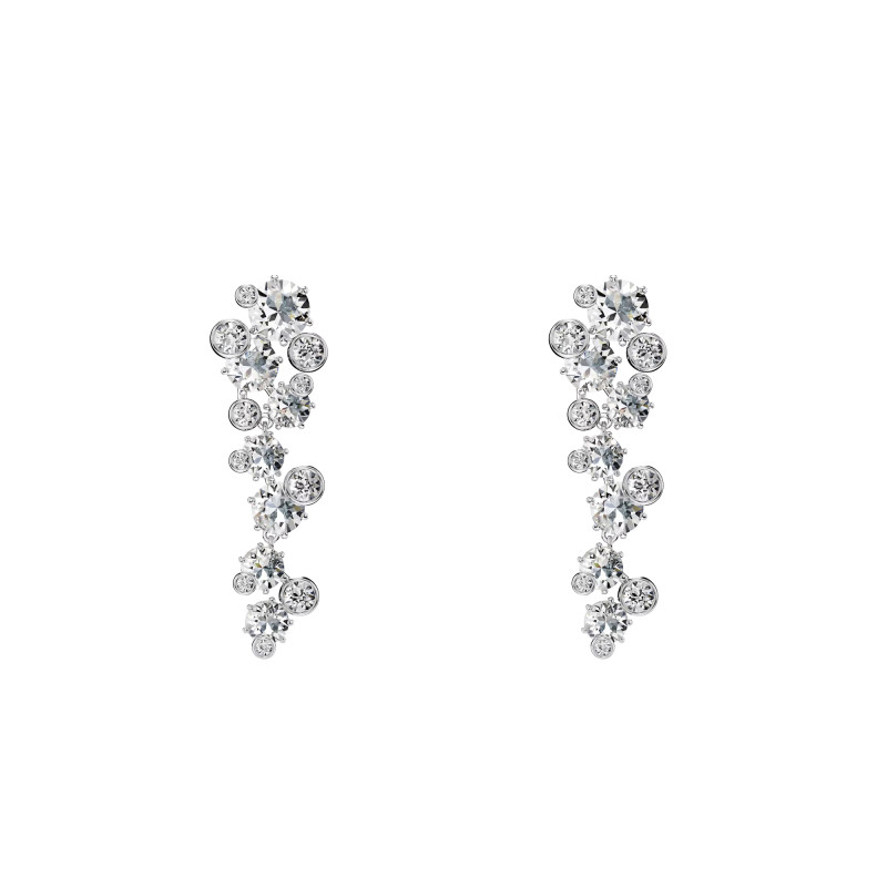 Boucles d'Oreilles Constella en Métal Rhodié & Cristaux Blancs - 5732252 - Swarovski