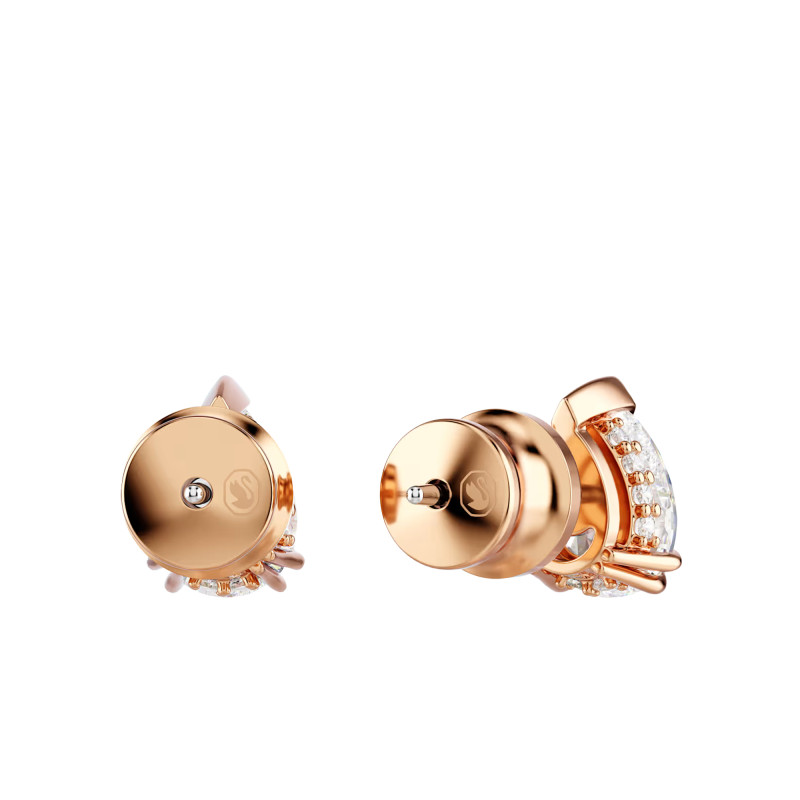 Boucles d'Oreilles Stilla en Métal Rosé & Cristaux Blancs - 5734248 - Swarovski