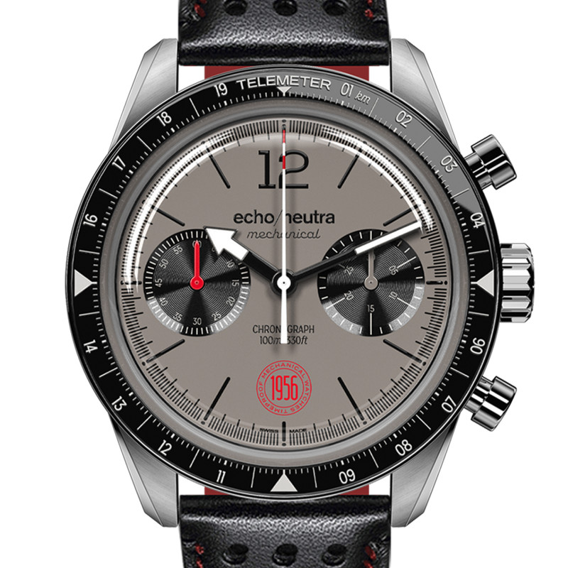 Montre 1956 Chronographe Gris Chaud - Echo/Neutra