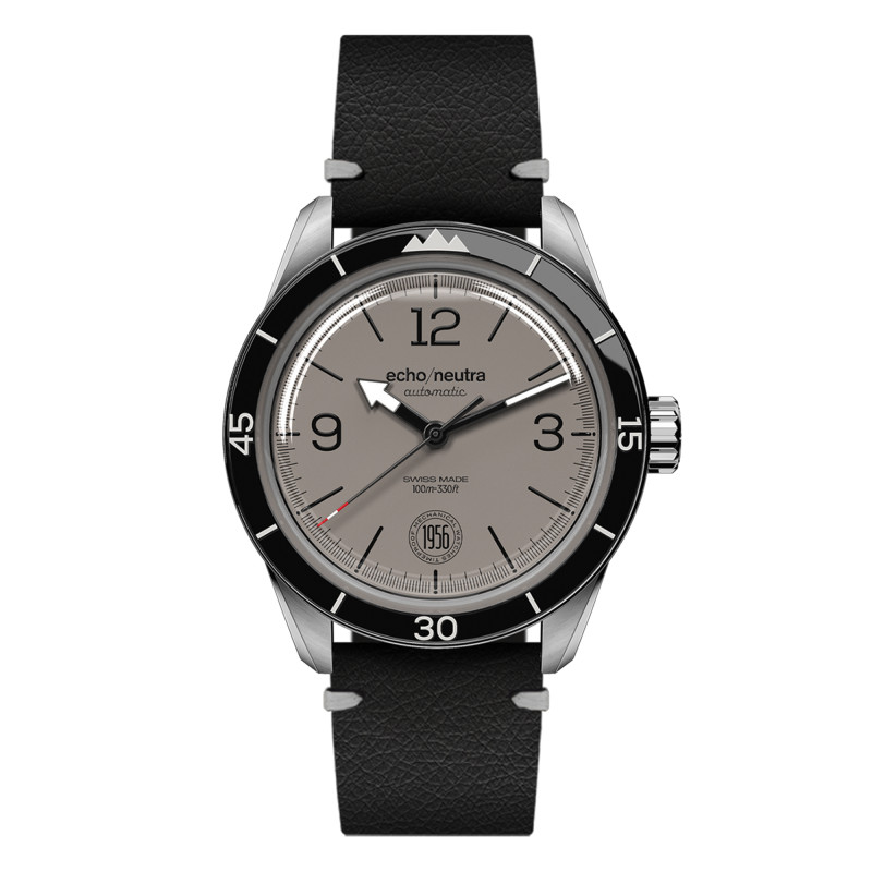 Montre 1956 3H Gris Chaud - Echo/Neutra