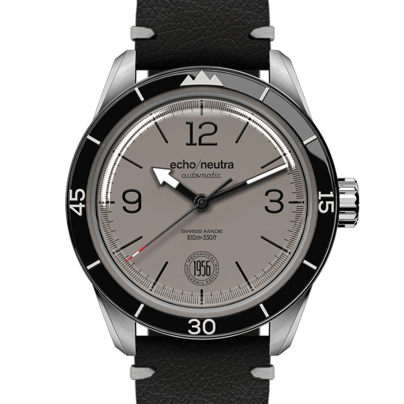 Montre 1956 3H Gris Chaud - Echo/Neutra