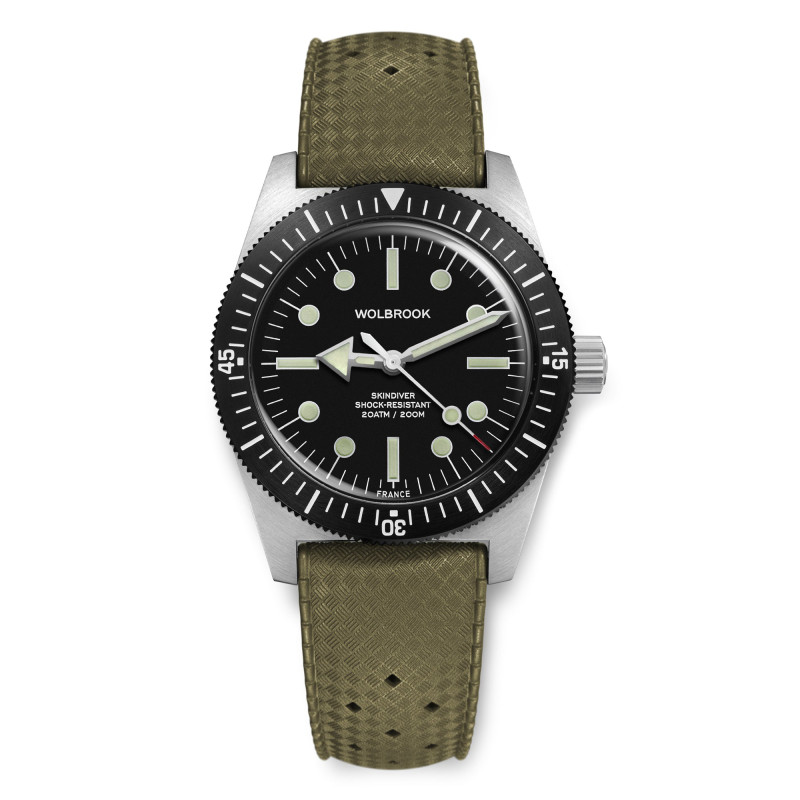 Montre de Plongée Automatique Skindiver 38 mm C3 Lume - Wolbrook