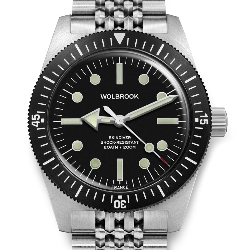 Montre de Plongée Automatique Skindiver 38 mm C3 Lume - Wolbrook