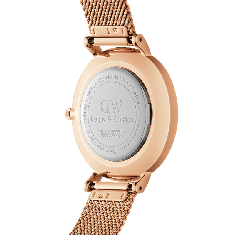PROMO Montre Petite Lumine Bezel Melrose Pink MOP DW00100663 - Daniel Wellington OCARAT.COM BIJOUTERIE N°1