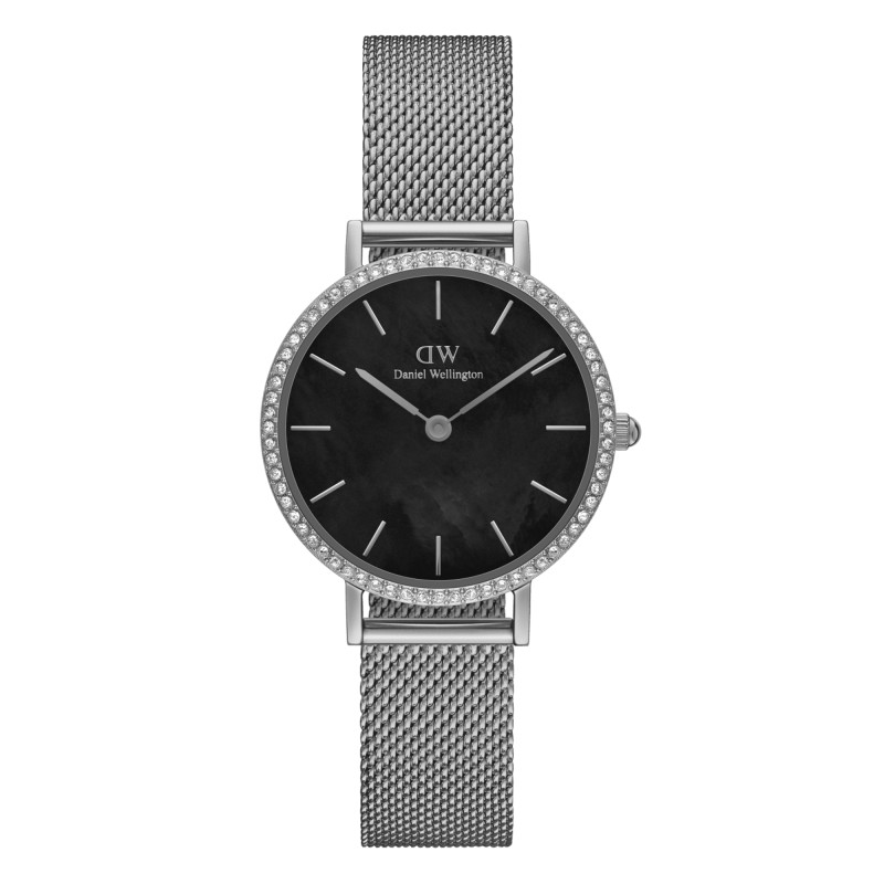 PROMO Montre Petite Lumine Bezel Sterling Black MOP DW00100661 - Daniel Wellington OCARAT.COM BIJOUTERIE N°1