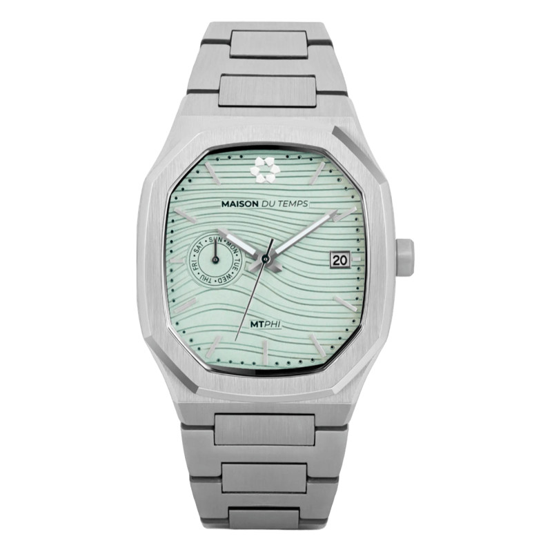 Montre MTPhi Day-Date Vert Acier - Maison du Temps