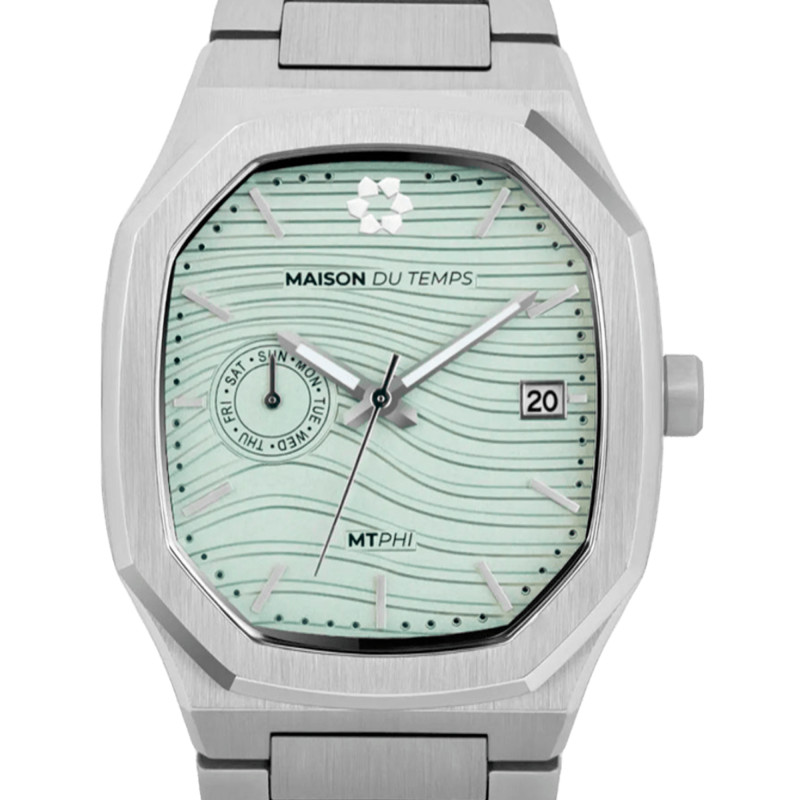 Montre MTPhi Day-Date Vert Acier - Maison du Temps