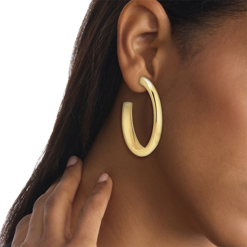 Boucles d'Oreilles Modern Putity en Acier Doré - 35000836 - Calvin Klein
