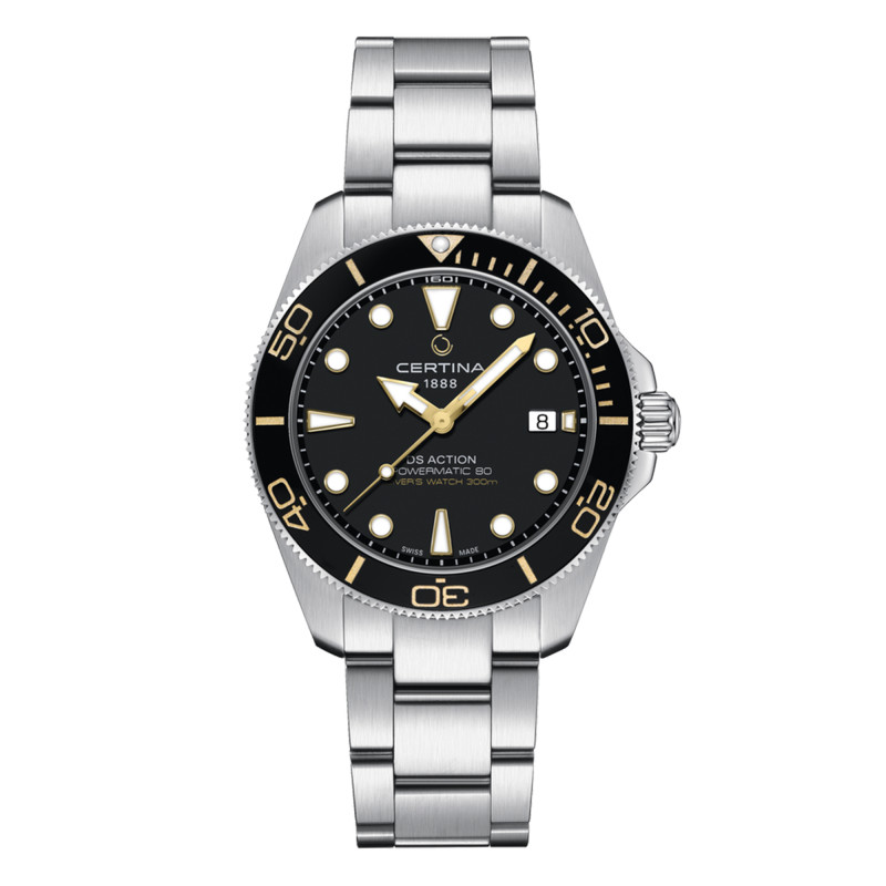 Montre DS Action Diver 40.5mm Powermatic 80 C0484071105101 - Certina