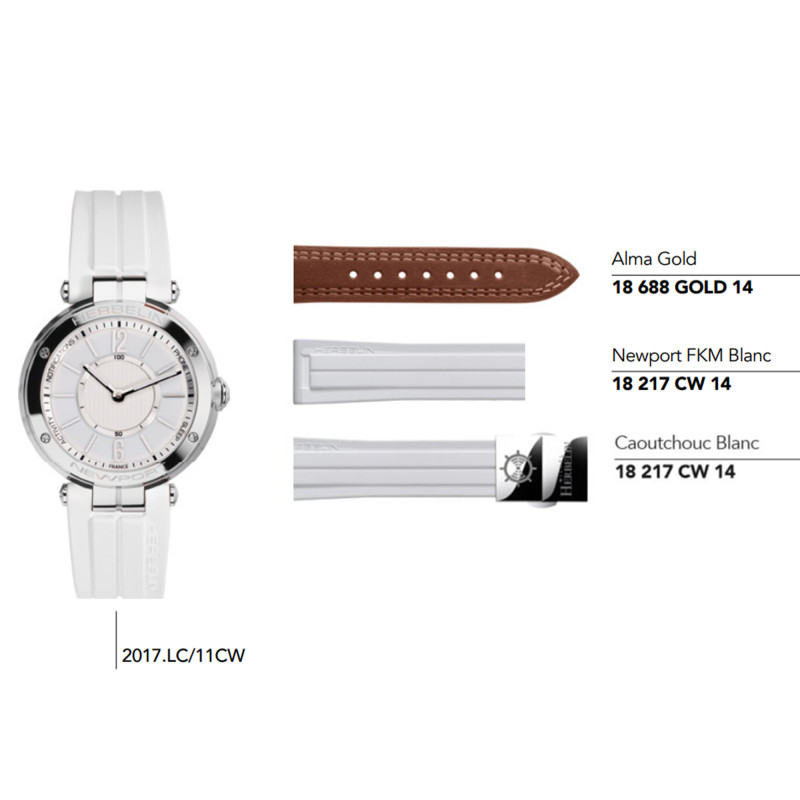 PROMO Bracelets en cuir et caoutchouc pour montre série 1658/ 2017.LC - Herbelin OCARAT.COM BIJOUTERIE N°1