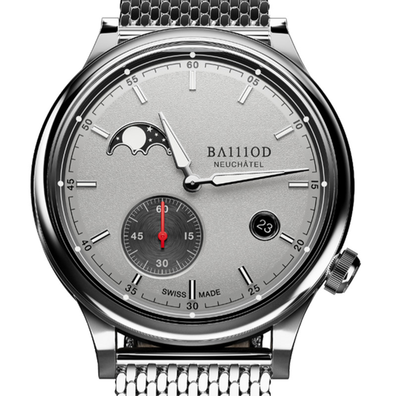 Montre Chapitre 8 Moonphase Gris - BA111OD