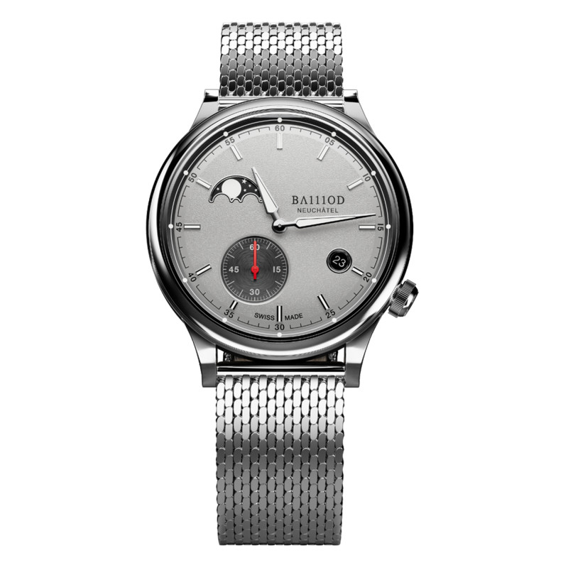 Montre Chapitre 8 Moonphase Gris - BA111OD