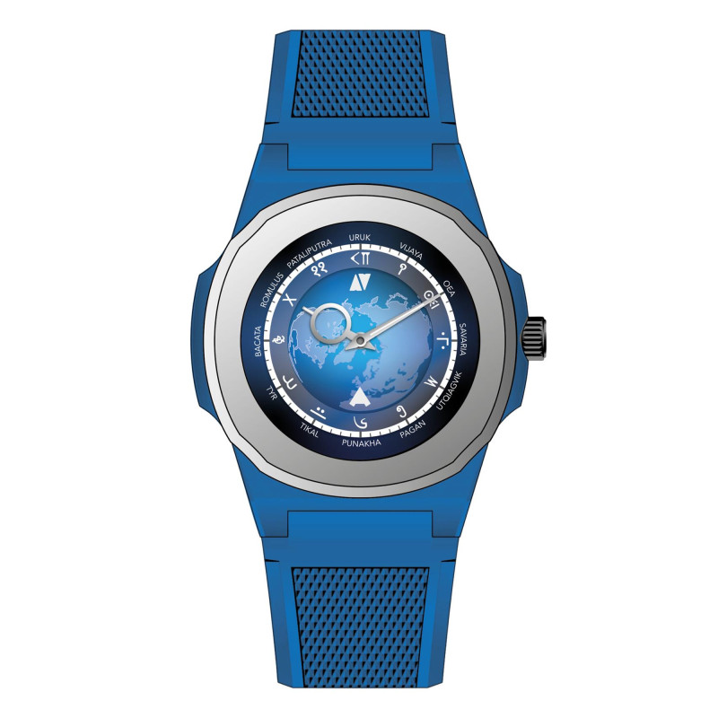Montre Times Dwellers Black Corner x Anka - Bleu - Black Corner