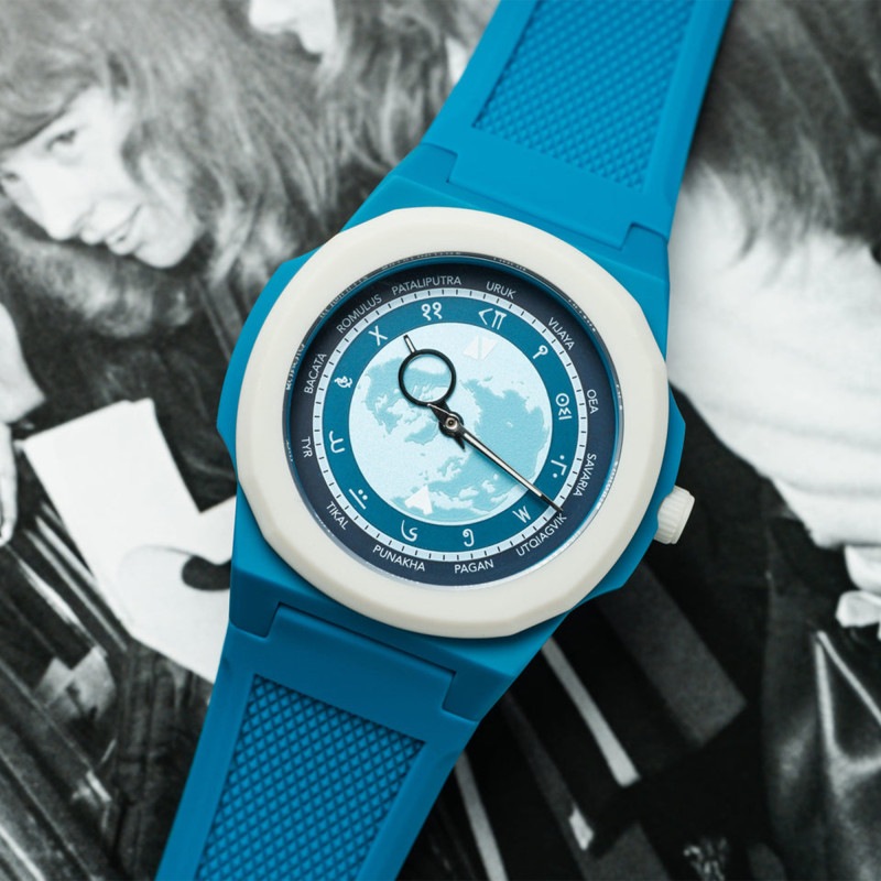 Montre Times Dwellers Black Corner x Anka - Bleu - Black Corner