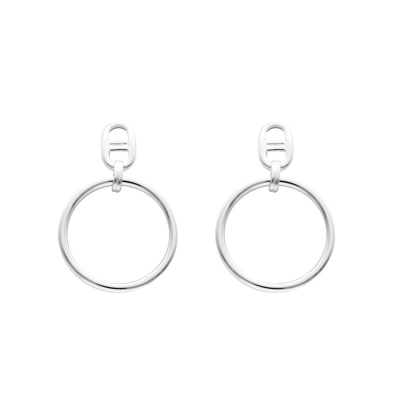 PROMO Boucles d'Oreilles Anneaux et Maillons Chaîne d'Ancre en Argent 925 - Artemis OCARAT.COM BIJOUTERIE N°1