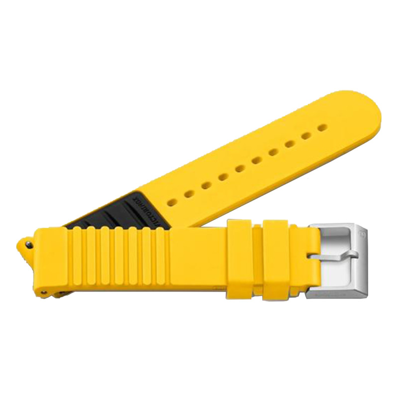 Bracelet de montre Caoutchouc D1 Jaune 21mm V.60029 - Victorinox
