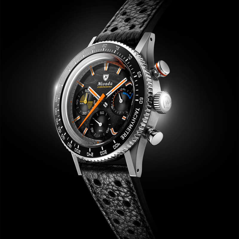 Montre Chronoking Mecaquartz Racing Carbon - Nivada Grenchen