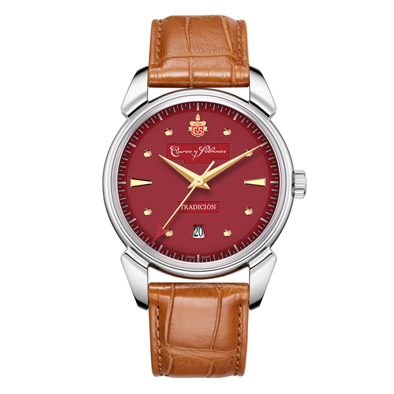 Montre Historiador Tradición Burgundy 3195.1TBY - Cuervo y Sobrinos
