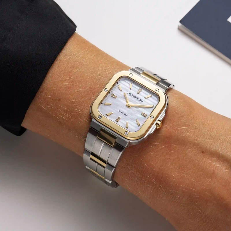 Montre Cap Camarat Square Dame 17546BT1N89 - Herbelin