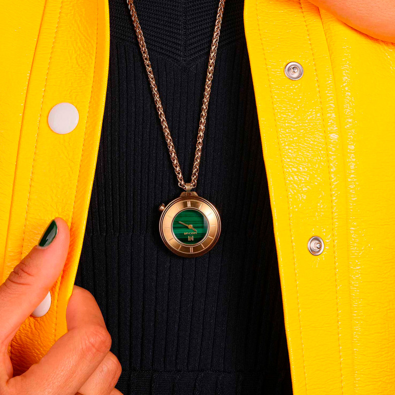 Montre Lady Volante Sautoir Malachite - March LAB