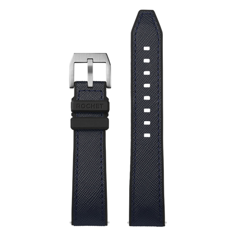 Bracelet de montre Hybrid Torino Marine - Largeur 20mm ou 22mm - Bracelet Rochet