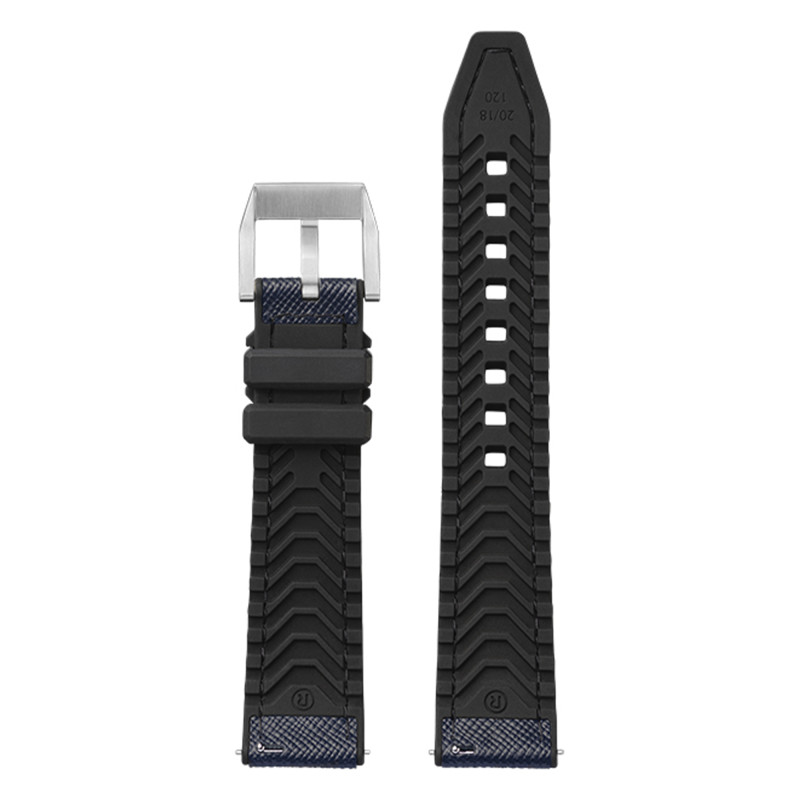 Bracelet de montre Hybrid Torino Marine - Largeur 20mm ou 22mm - Bracelet Rochet
