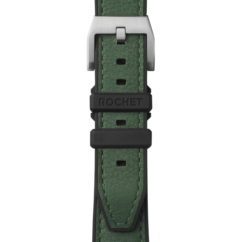 Bracelet de montre Hybrid Cordoba Vert Empire - Largeur 20mm ou 22mm - Bracelet Rochet