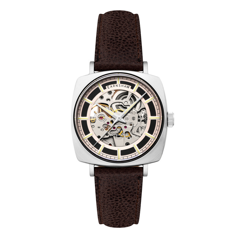 PROMO Montre City Of London Moorgate Skeleton Automatic Autumn Ember ES-8319-02 - Thomas Earnshaw OCARAT.COM BIJOUTERIE N°1