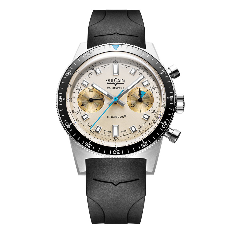 PROMO Montre Skindiver Chronograph Sable & Azur Vulcain x Ocarat - Edition Limitée 20 exemplaires - Vulcain OCARAT.COM BIJOUTERIE N°1