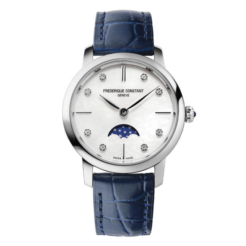 PROMO Montre Slimline Moonphase FC-206MPWD1S6 - Frédérique Constant OCARAT.COM BIJOUTERIE N°1