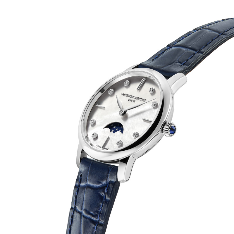 PROMO Montre Slimline Moonphase FC-206MPWD1S6 - Frédérique Constant OCARAT.COM BIJOUTERIE N°1