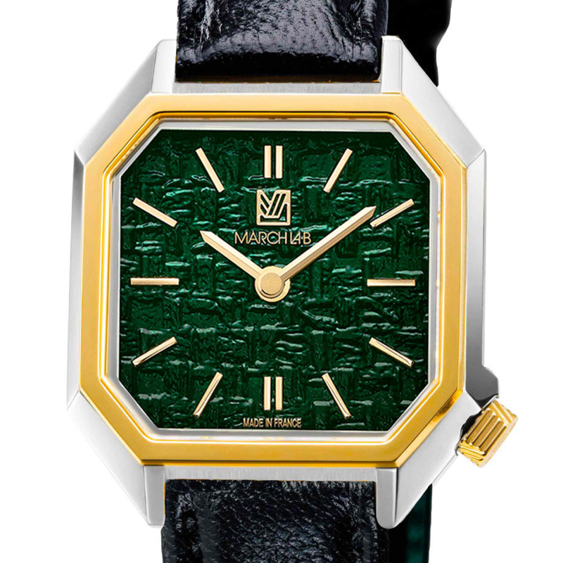 Montre Lady Mansart Electrique Tweed Emerald - March LAB