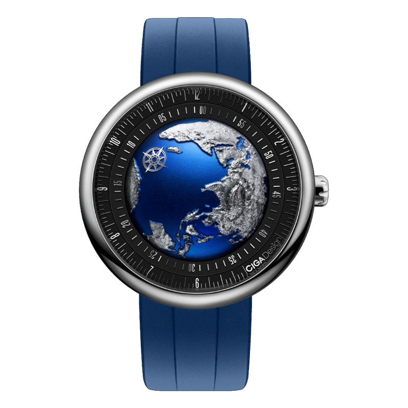Montre Série U - Blue Planet II 43 Mm - Titane U038-TU01-6U - Ciga Design
