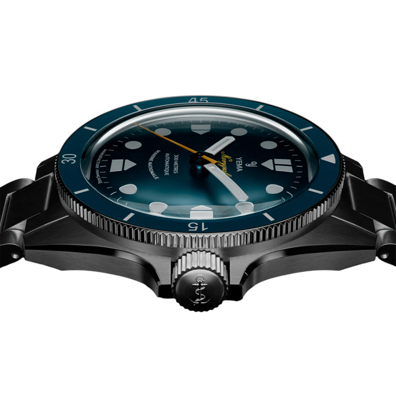 Montre Navygraf Marine Nationale CMM.10 lunette bleue 21.14.55.SN - Yema