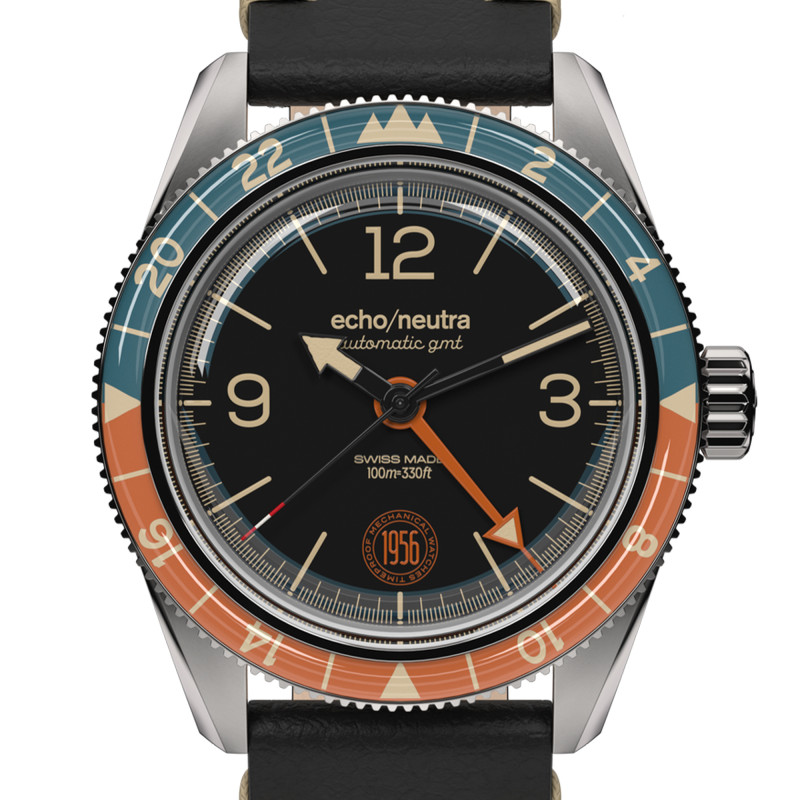 Montre 1956 GMT Black - Echo/Neutra