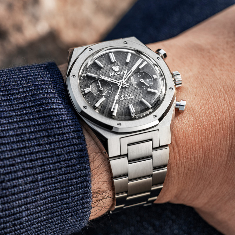 Montre F77 Chrono Mecaquartz Grey 68001Q - Nivada Grenchen