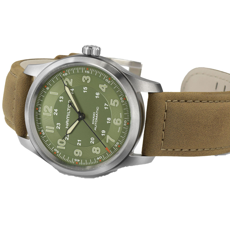Montre Khaki Field Titanium Verte H70205860 - Hamilton