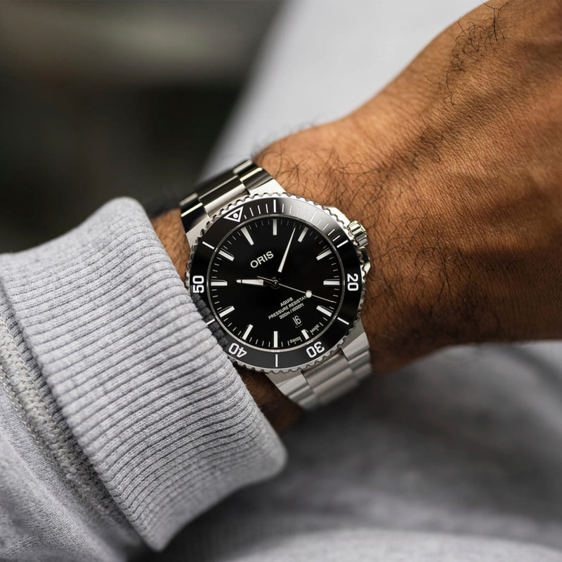 PROMO Montre Aquis Date 01 733 7789 4154-07 8 23 04PEB - Oris OCARAT.COM BIJOUTERIE N°1