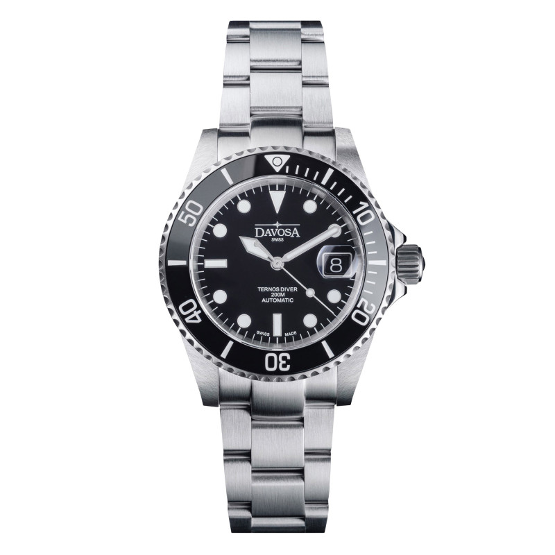 Montre Ternos Diver Automatic 40 mm Black - Davosa