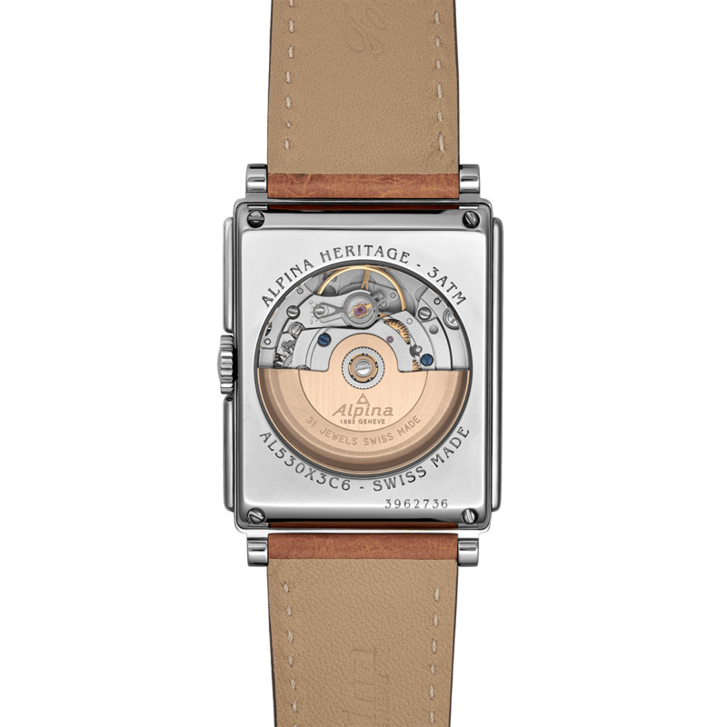 Montre Alpiner Heritage Carrée Automatic 140 Years AL-530BA3C6 - Alpina